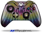 Decal Skin Wrap fits Microsoft XBOX One Wireless Controller Tie Dye Pink and Yellow Stripes