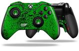 Folder Doodles Green - Decal Style Skin fits Microsoft XBOX One ELITE Wireless Controller