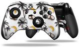 Coconuts Palm Trees and Bananas White - Decal Style Skin fits Microsoft XBOX One ELITE Wireless Controller