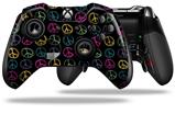 Kearas Peace Signs Black - Decal Style Skin fits Microsoft XBOX One ELITE Wireless Controller