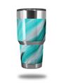 Skin Decal Wrap for Yeti Tumbler Rambler 30 oz Paint Blend Teal (TUMBLER NOT INCLUDED)