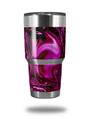 Skin Decal Wrap compatible with Yeti Tumbler Rambler 30 oz Liquid Metal Chrome Hot Pink Fuchsia (TUMBLER NOT INCLUDED)