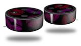 Skin Wrap Decal Set 2 Pack for Amazon Echo Dot 2 - Red Pink And Black Lips (2nd Generation ONLY - Echo NOT INCLUDED)