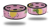 Skin Wrap Decal Set 2 Pack for Amazon Echo Dot 2 - Lemon Pink (2nd Generation ONLY - Echo NOT INCLUDED)