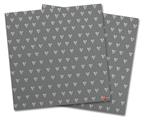 WraptorSkinz Vinyl Craft Cutter Designer 12x12 Sheets Hearts Gray On White - 2 Pack
