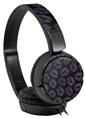 Decal style Skin Wrap for Sony MDR ZX110 Headphones Purple And Black Lips (HEADPHONES NOT INCLUDED)