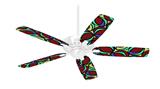 Crazy Dots 04 - Ceiling Fan Skin Kit fits most 42 inch fans (FAN and BLADES SOLD SEPARATELY)
