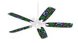 Crazy Dots 03 - Ceiling Fan Skin Kit fits most 42 inch fans (FAN and BLADES SOLD SEPARATELY)