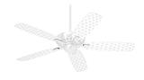 Hearts Light Green - Ceiling Fan Skin Kit fits most 42 inch fans (FAN and BLADES SOLD SEPARATELY)