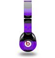 WraptorSkinz Skin Decal Wrap compatible with Beats Solo HD (Original) Skull Stripes Purple (HEADPHONES NOT INCLUDED)