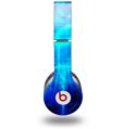 WraptorSkinz Skin Decal Wrap compatible with Beats Solo HD (Original) Cubic Shards Blue (HEADPHONES NOT INCLUDED)