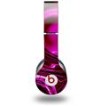 WraptorSkinz Skin Decal Wrap compatible with Beats Solo HD (Original) Liquid Metal Chrome Hot Pink Fuchsia (HEADPHONES NOT INCLUDED)