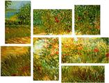 Vincent Van Gogh Asnieres - 7 Piece Fabric Peel and Stick Wall Skin Art (50x38 inches)