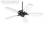 Hearts Light Green - Ceiling Fan Skin Kit fits most 52 inch fans (FAN and BLADES SOLD SEPARATELY)