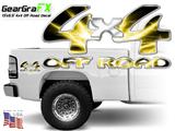 4x4 Off Road Lightning Yellow Truck Decal