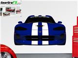 Dodge Viper Blue and White LIFE SIZE Wall Skin