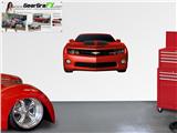 Camaro 2010 Front 52x31 inch Victory Red and Black Wall Skin