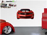 Camaro 2010 Front 52x31 inch Victory Red and White Wall Skin