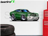 Chevelle SS 1970 48 inch Green Wall Skin