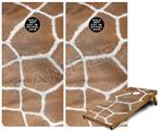 Cornhole Game Board Vinyl Skin Wrap Kit - Premium Laminated - Giraffe 02 fits 24x48 game boards (GAMEBOARDS NOT INCLUDED)