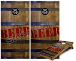 Cornhole Game Board Vinyl Skin Wrap Kit - Premium Laminated - Beer Barrel 01 fits 24x48 game boards (GAMEBOARDS NOT INCLUDED)