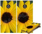 Cornhole Game Board Vinyl Skin Wrap Kit - Premium Laminated - Yellow Daisy fits 24x48 game boards (GAMEBOARDS NOT INCLUDED)