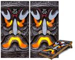 Cornhole Game Board Vinyl Skin Wrap Kit - Premium Laminated - Tiki God 01 fits 24x48 game boards (GAMEBOARDS NOT INCLUDED)