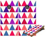 Cornhole Game Board Vinyl Skin Wrap Kit - Premium Laminated - Triangles Berries fits 24x48 game boards (GAMEBOARDS NOT INCLUDED)