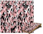 Cornhole Game Board Vinyl Skin Wrap Kit - Premium Laminated - WraptorCamo Digital Camo Pink fits 24x48 game boards (GAMEBOARDS NOT INCLUDED)