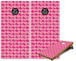 Cornhole Game Board Vinyl Skin Wrap Kit - Premium Laminated - Donuts Hot Pink Fuchsia fits 24x48 game boards (GAMEBOARDS NOT INCLUDED)