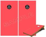 Cornhole Game Board Vinyl Skin Wrap Kit - Premium Laminated - Solid Color Coral fits 24x48 game boards (GAMEBOARDS NOT INCLUDED)