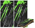 Cornhole Game Board Vinyl Skin Wrap Kit - Premium Laminated - Baja 0014 Neon Green fits 24x48 game boards (GAMEBOARDS NOT INCLUDED)