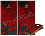 Cornhole Game Board Vinyl Skin Wrap Kit - Premium Laminated - Spider Web fits 24x48 game boards (GAMEBOARDS NOT INCLUDED)