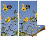 Cornhole Game Board Vinyl Skin Wrap Kit - Premium Laminated - Yellow Daisys fits 24x48 game boards (GAMEBOARDS NOT INCLUDED)