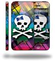 Rainbow Plaid Skull - Decal Style Vinyl Skin (fits Apple Original iPhone 5, NOT the iPhone 5C or 5S)