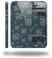 Winter Snow Dark Blue - Decal Style Vinyl Skin (fits Apple Original iPhone 5, NOT the iPhone 5C or 5S)