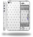 Hearts Gray - Decal Style Vinyl Skin (fits Apple Original iPhone 5, NOT the iPhone 5C or 5S)