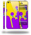 Drip Purple Yellow Teal - Decal Style Vinyl Skin (fits Apple Original iPhone 5, NOT the iPhone 5C or 5S)