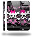 Pink Bow Skull - Decal Style Vinyl Skin (fits Apple Original iPhone 5, NOT the iPhone 5C or 5S)