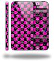 Skull and Crossbones Checkerboard - Decal Style Vinyl Skin (fits Apple Original iPhone 5, NOT the iPhone 5C or 5S)