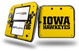 Iowa Hawkeyes 01 Black on Gold - Decal Style Vinyl Skin fits Nintendo 2DS - 2DS NOT INCLUDED