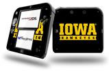 Iowa Hawkeyes 03 Black on Gold - Decal Style Vinyl Skin fits Nintendo 2DS - 2DS NOT INCLUDED