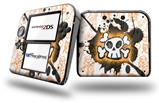 Cartoon Skull Orange - Decal Style Vinyl Skin fits Nintendo 2DS - 2DS NOT INCLUDED