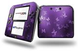 Bokeh Butterflies Purple - Decal Style Vinyl Skin fits Nintendo 2DS - 2DS NOT INCLUDED