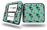 Coconuts Palm Trees and Bananas Seafoam Green - Decal Style Vinyl Skin fits Nintendo 2DS - 2DS NOT INCLUDED