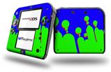 Drip Blue Green Red - Decal Style Vinyl Skin fits Nintendo 2DS - 2DS NOT INCLUDED
