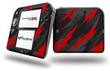 Jagged Camo Red - Decal Style Vinyl Skin fits Nintendo 2DS - 2DS NOT INCLUDED