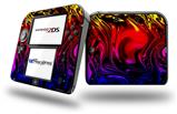Liquid Metal Chrome Flame Hot - Decal Style Vinyl Skin compatible with Nintendo 2DS - 2DS NOT INCLUDED