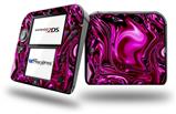 Liquid Metal Chrome Hot Pink Fuchsia - Decal Style Vinyl Skin compatible with Nintendo 2DS - 2DS NOT INCLUDED