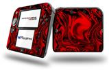 Liquid Metal Chrome Red - Decal Style Vinyl Skin compatible with Nintendo 2DS - 2DS NOT INCLUDED